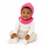 Cagoule bebe rose