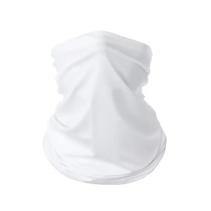 cagoule cache cou blanche