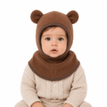 Cagoule Bébé Ourson Marron