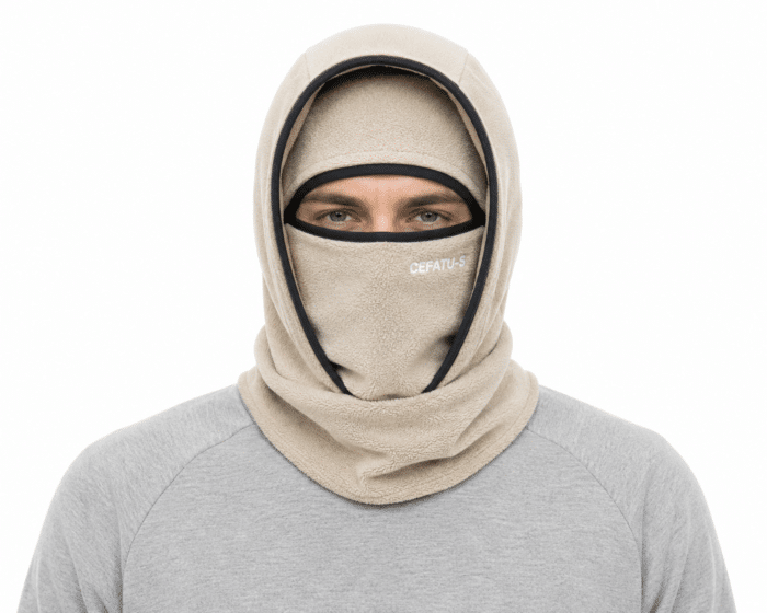 Cagoule Polaire Beige