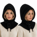 Cagoule Tricot Noire