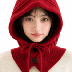 Cagoule Tricot Rouge
