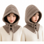 Cagoule Tricot Taupe