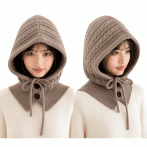 Cagoule Tricot Taupe