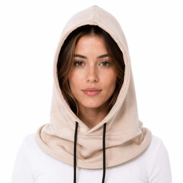 Cagoule Femme Coton Beige