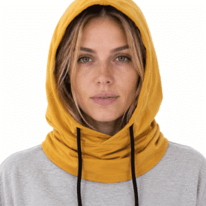 Cagoule Femme Coton Jaune