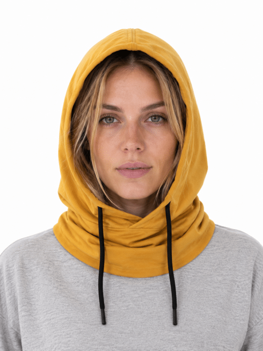 Cagoule Femme Coton Jaune