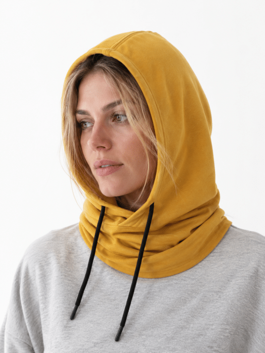 cagoule femme coton jaune 3