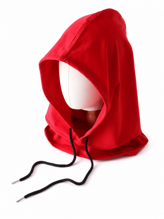 cagoule femme coton rouge
