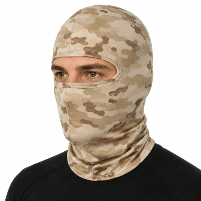 Cagoule Hiver Homme Camouflage Désert