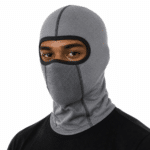 Cagoule Moto en Soie Grise