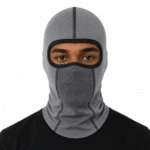 cagoule moto en soie grise 2