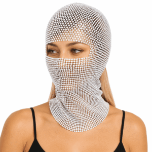 Cagoule Paillette Blanche