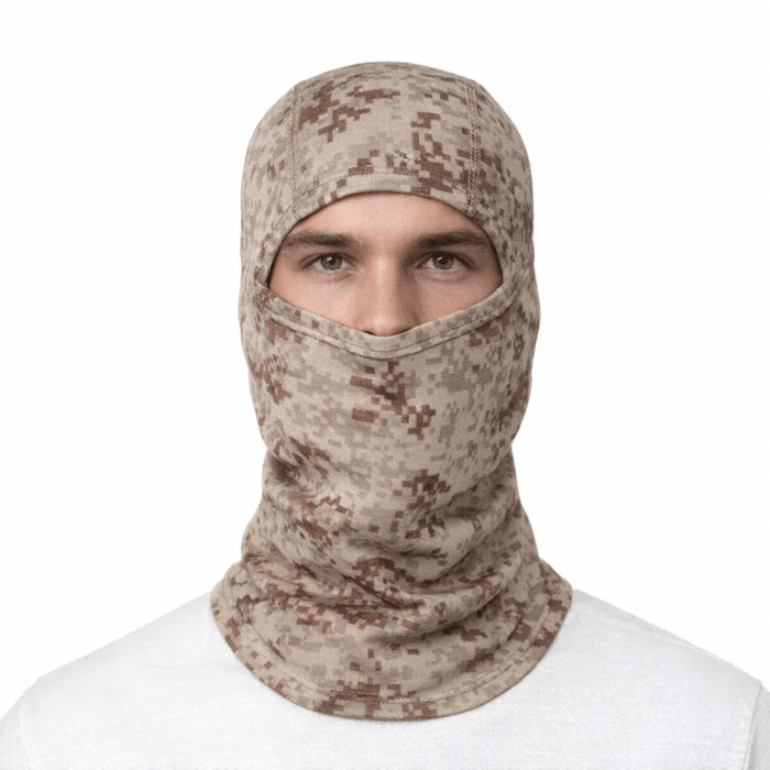 Cagoule Passe Montagne Camouflage Sable
