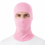 Cagoule Moto en Soie Rose