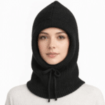Cagoule Maille Femme Noire