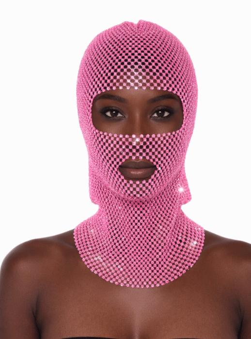 Cagoule Paillette Rose