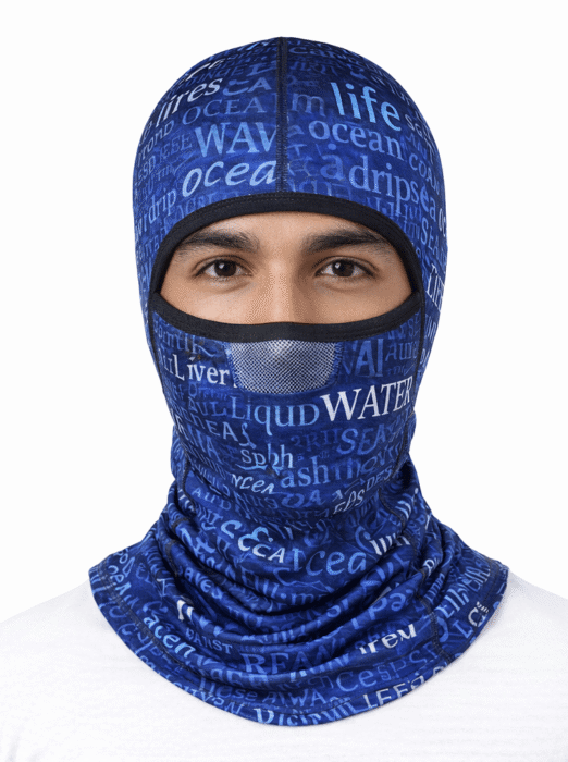 Cagoule Anti UV Bleu