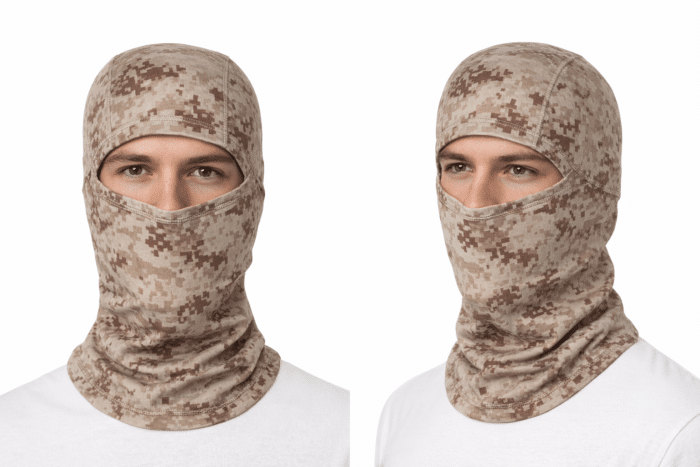 Cagoule Passe Montagne Camouflage Sable