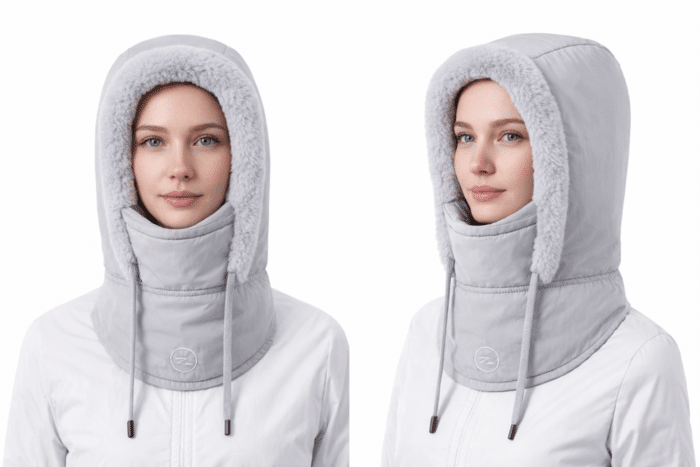 Cagoule Hiver Femme Grise
