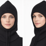 Cagoule Maille Femme Noire