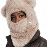 Cagoule Fourrure Beige