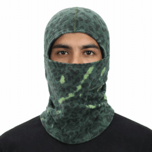 Cagoule Thermique Léopard Vert