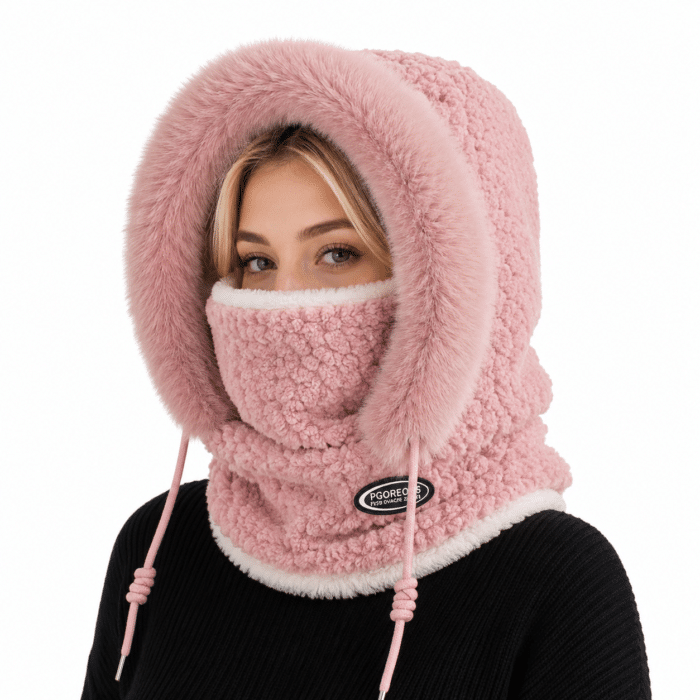 Cagoule Moumoute Rose