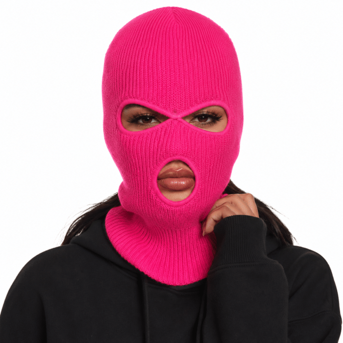 cagoule rose fluo